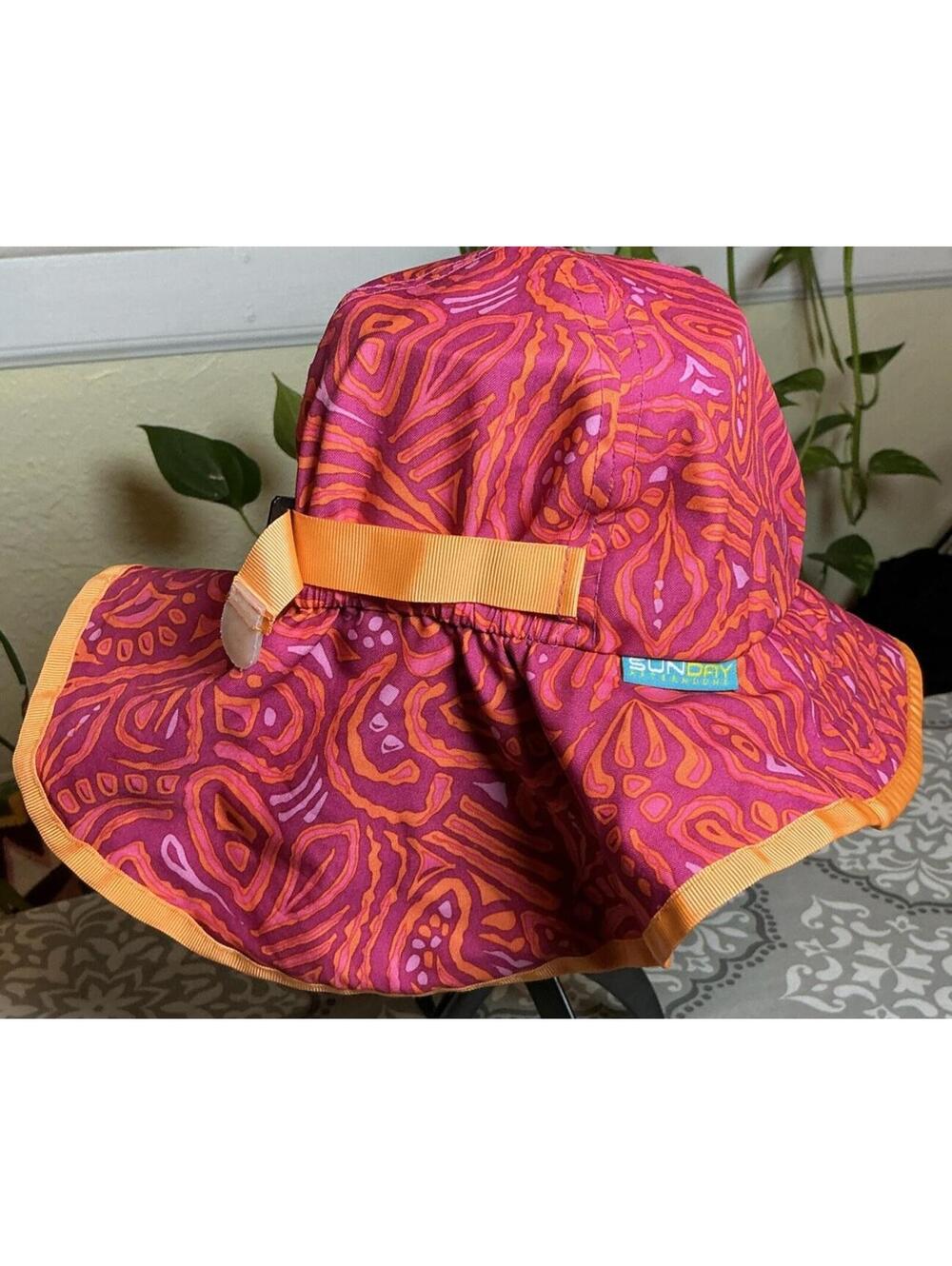 Sunday Afternoons Kids Play Sun Hat - Pink And Orange Baby 6-12 Months